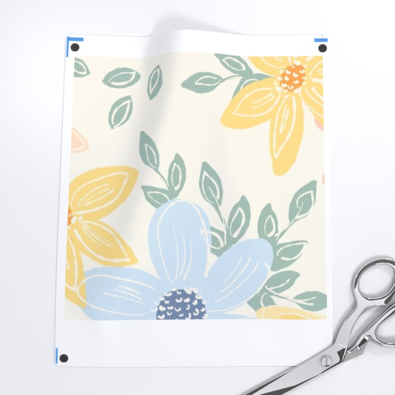 Floral Butterflies Large Custom Printed Fabric by Spoonflower Various Fabrics by the Yard or Fat Quarter 14702693